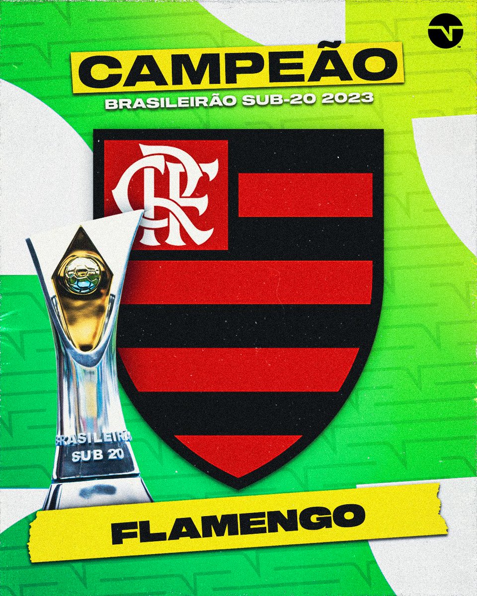 TNTSportsBR's tweet photo. FLAMENGO É CAMPEÃO DO BRASILEIRÃO SUB-20! 🇧🇷🏆 Os Garotos do Ninho batem o Palmeiras nos pênaltis e conquistam seu bicampeonato da competição. A BASE VEM FORTE, HEIN! 💪 https://t.co/fIdTJBQFNM