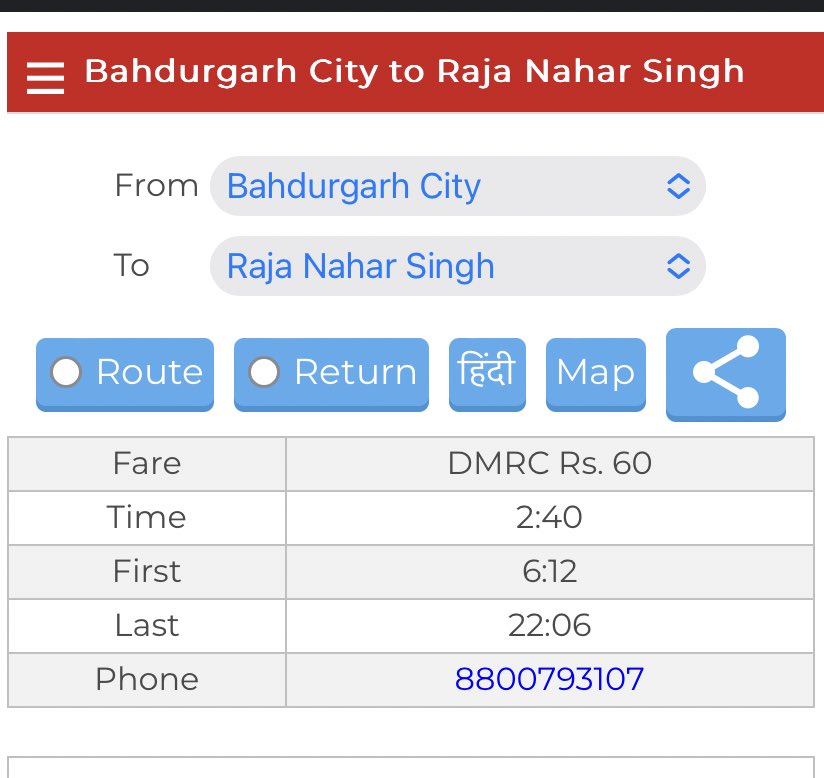 smol_thot's tweet photo. Tried finding the longest metro route in delhi (DMRC) and we might have a winner https://t.co/CzToxR91tP