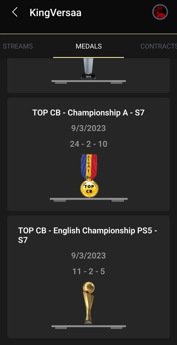 Kingversaa's tweet photo. TOTS &amp; Top CB in both EU Champ A &amp; ENG Champ for the last season on fifa23 in 🏆🥇 @OfficialVPG https://t.co/ksulzgZx24