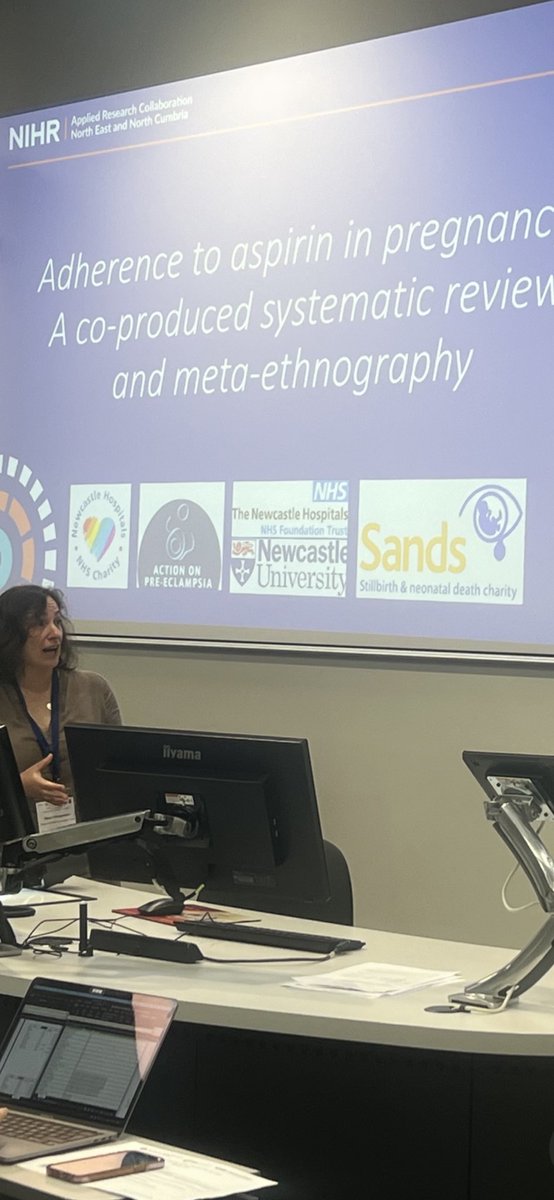 Presenting co-produced systematic review and meta-ethnography of aspirin use in pregnancy with <a href="/SandsInsights/">Sands Insights</a> <a href="/APEC_UK/">Action on Pre-eclampsia (APEC)</a> <a href="/EleanorLFHolden/">Eleanor Holden</a> <a href="/NIHR_ARC_NENC/">NIHR ARC North East and North Cumbria</a> <a href="/NewcastleNMAHPs/">Newcastle Hospitals NMAHPs</a> at #SSM2023 <a href="/fuse_online/">Fuse</a>