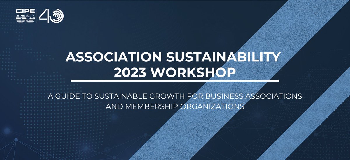 CIPEglobal's tweet photo. Registration is OPEN!
 
CIPE will be hosting a 10-hour workshop on Chamber and #Assocation Sustainability starting Oct 15.

Join us for a month of learning, networking, and earn a certificate to showcase your expertise. 

Register today: https://t.co/5OGegFQEIy https://t.co/EgF7qvLNtX