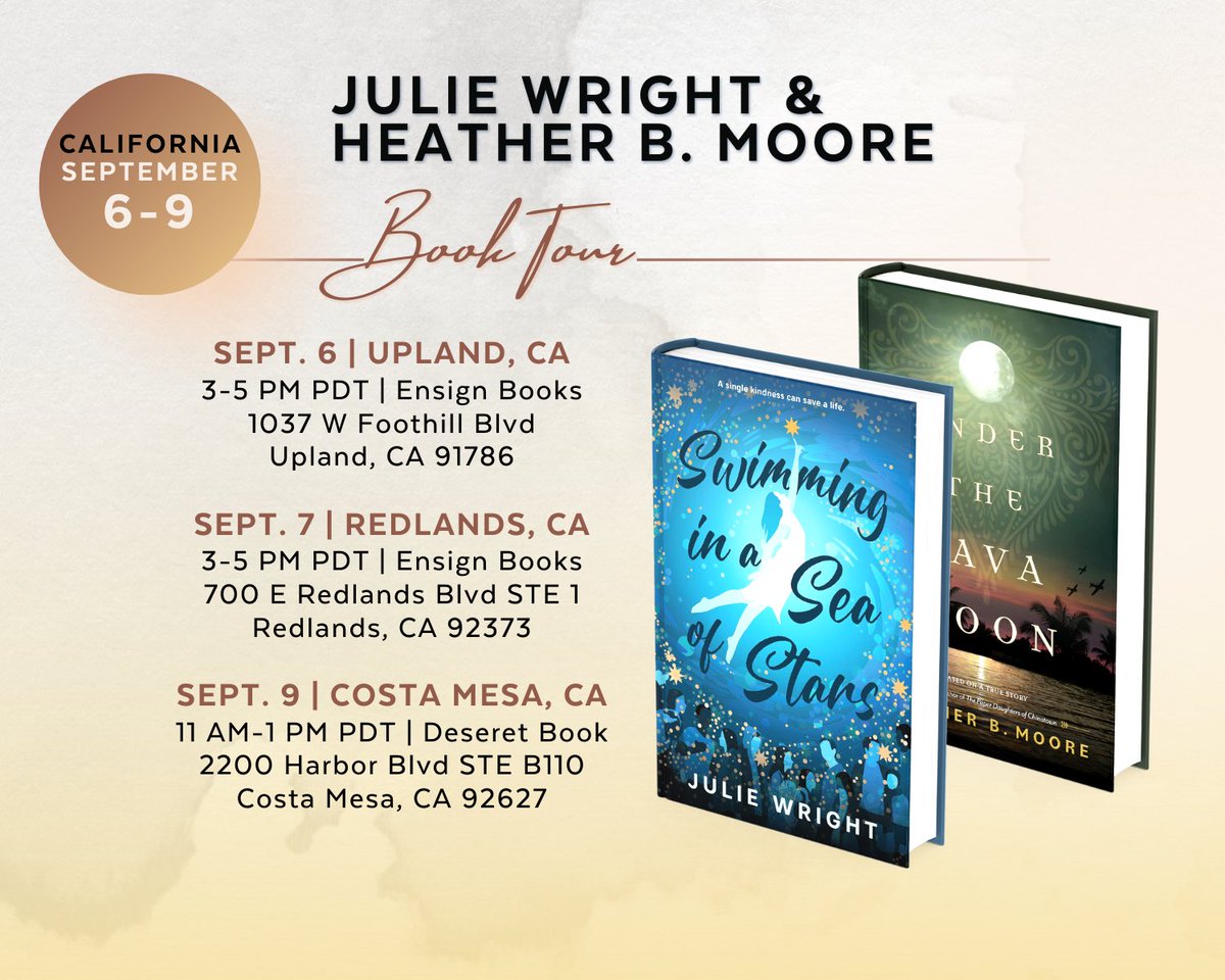 Book tour continues with @scatteredjules #underthejavamoon