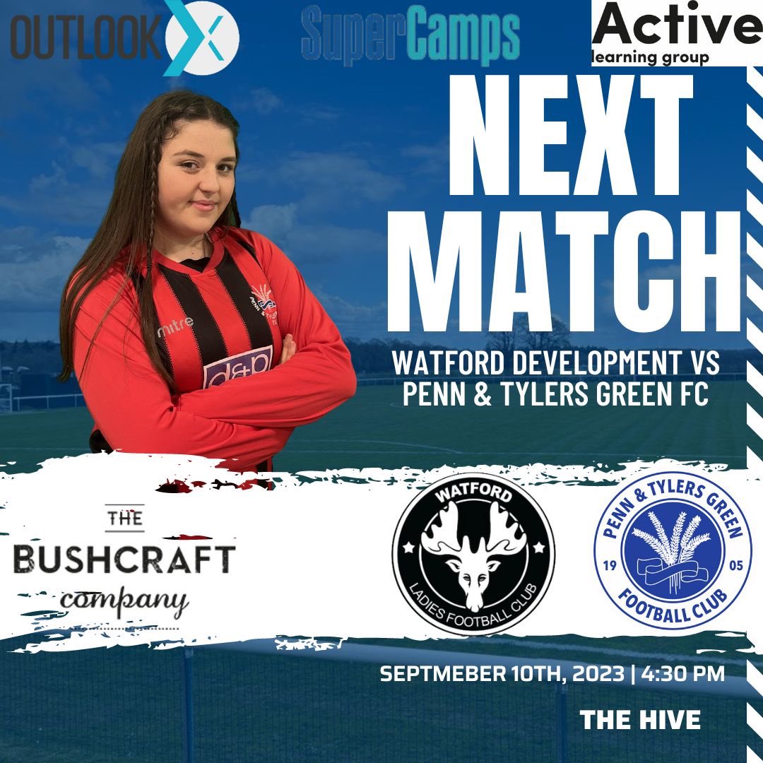 On Sunday our ladies team take on @Watford_Dev in the qualifying round of the @FACupWomens with a 4:30pm KO ⚽️💙 #wearepenn #pennandtylersgreenfc