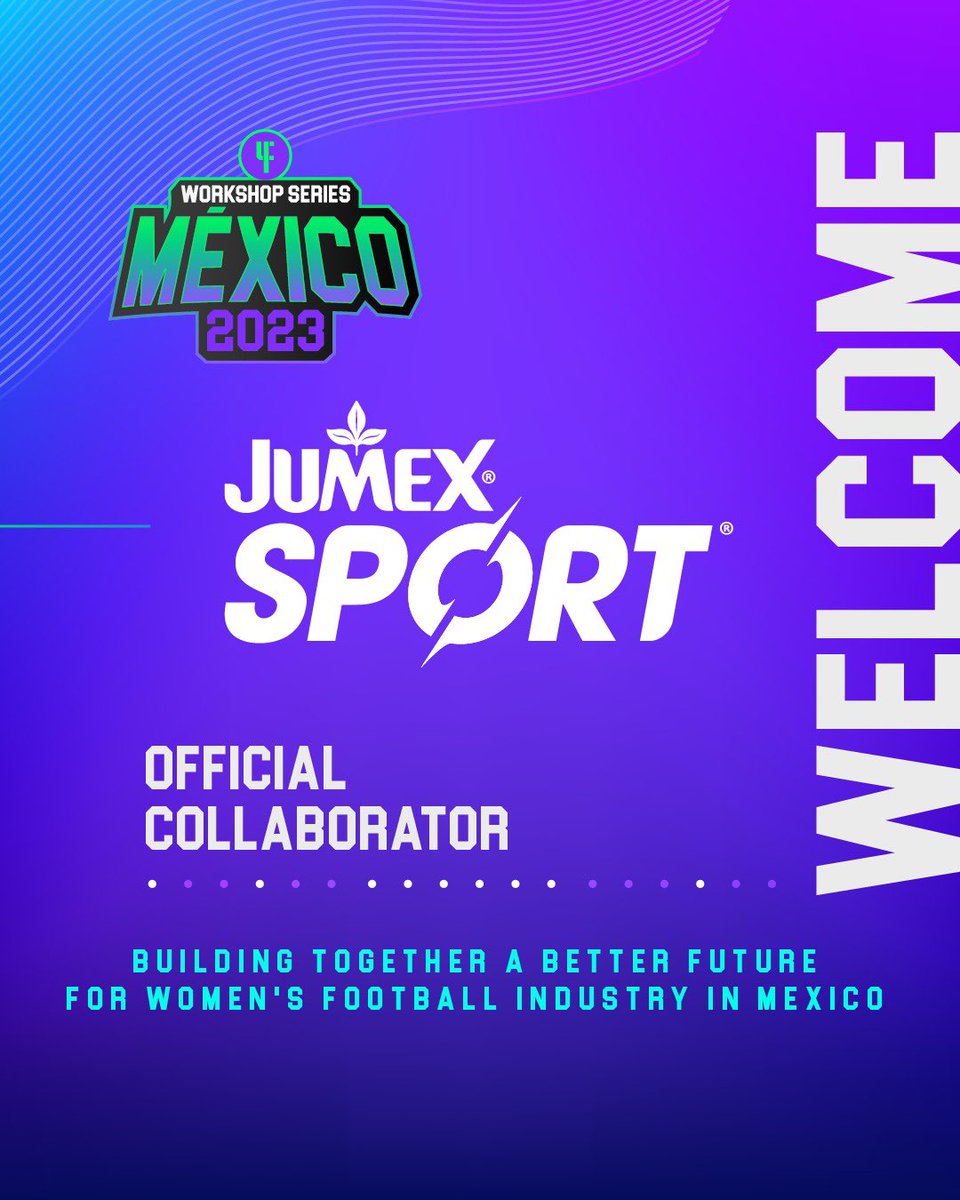 📣<a href="/OficialJumex/">Jumex</a> Welcome to the Workshop Series: Mexico 2023.
We are excited that you have joined the women's football movement for Mexico.
Together, we are going to build great things with the leaders and create many opportunities for the next generations! Let's make it happen!