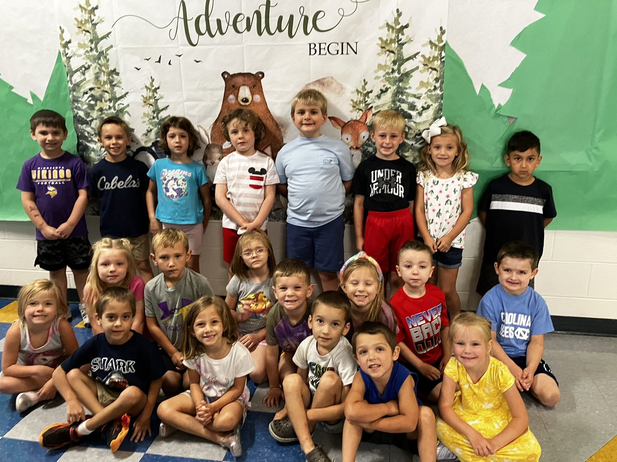 Brown Bear, Brown Bear, What do you see? I see a bunch of awesome kindergartners looking at me! #onechatham