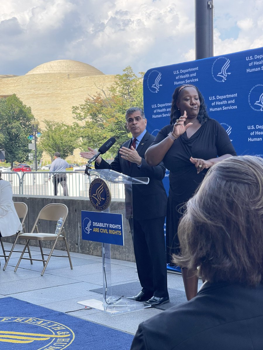 Proud to be at @HHSGov celebrating the 50th anniversary of Section 504 of the Rehabilitation Act of 1973 and the new proposed rule to strengthen civil rights protections for  people with disabilities. Thank you @SecBecerra, @AlisonBarkoff, and @HHSOCR for your leadership.
