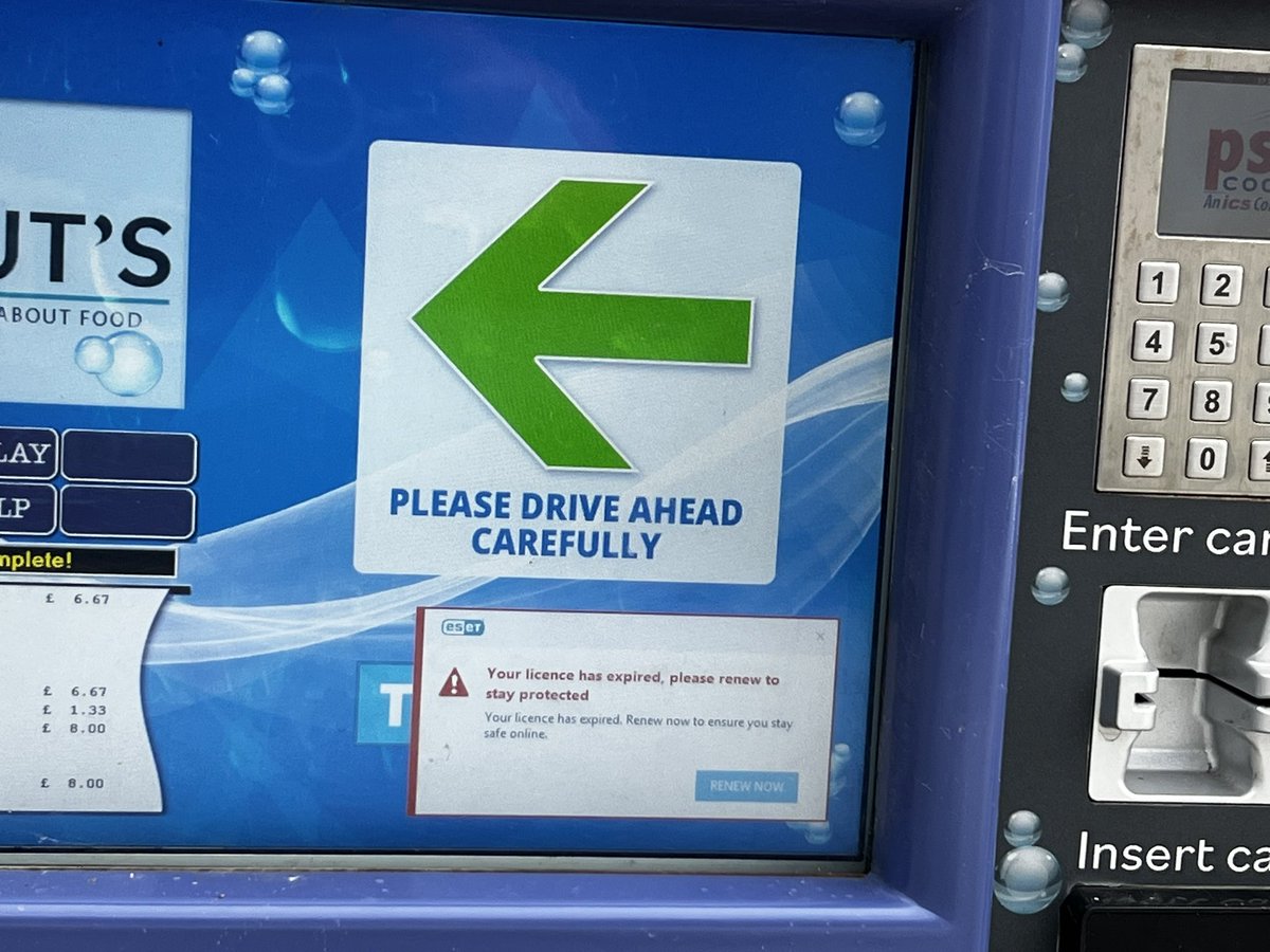 Hart_Jason's tweet photo. What do you do when you notice the Anti-Virus license has expired on the car wash that you are about to use ??#carwash_with_expired_AV https://t.co/UAE51g3uiz