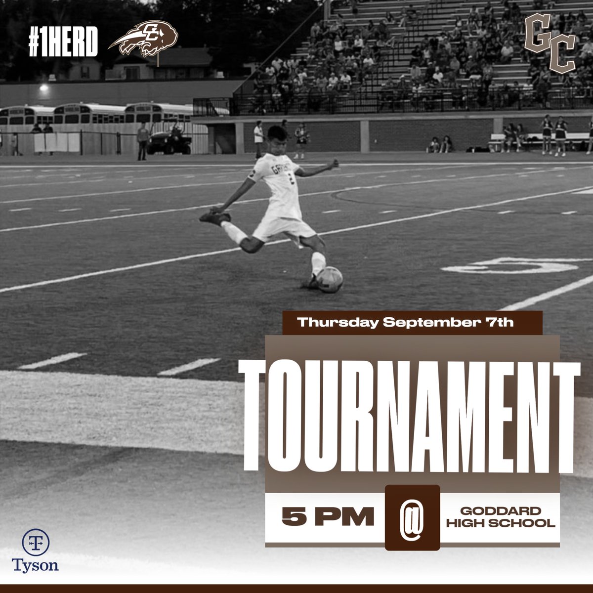 ⚽ - Varsity Soccer
📍 - Goddard, KS
⏰ - 5:00 PM