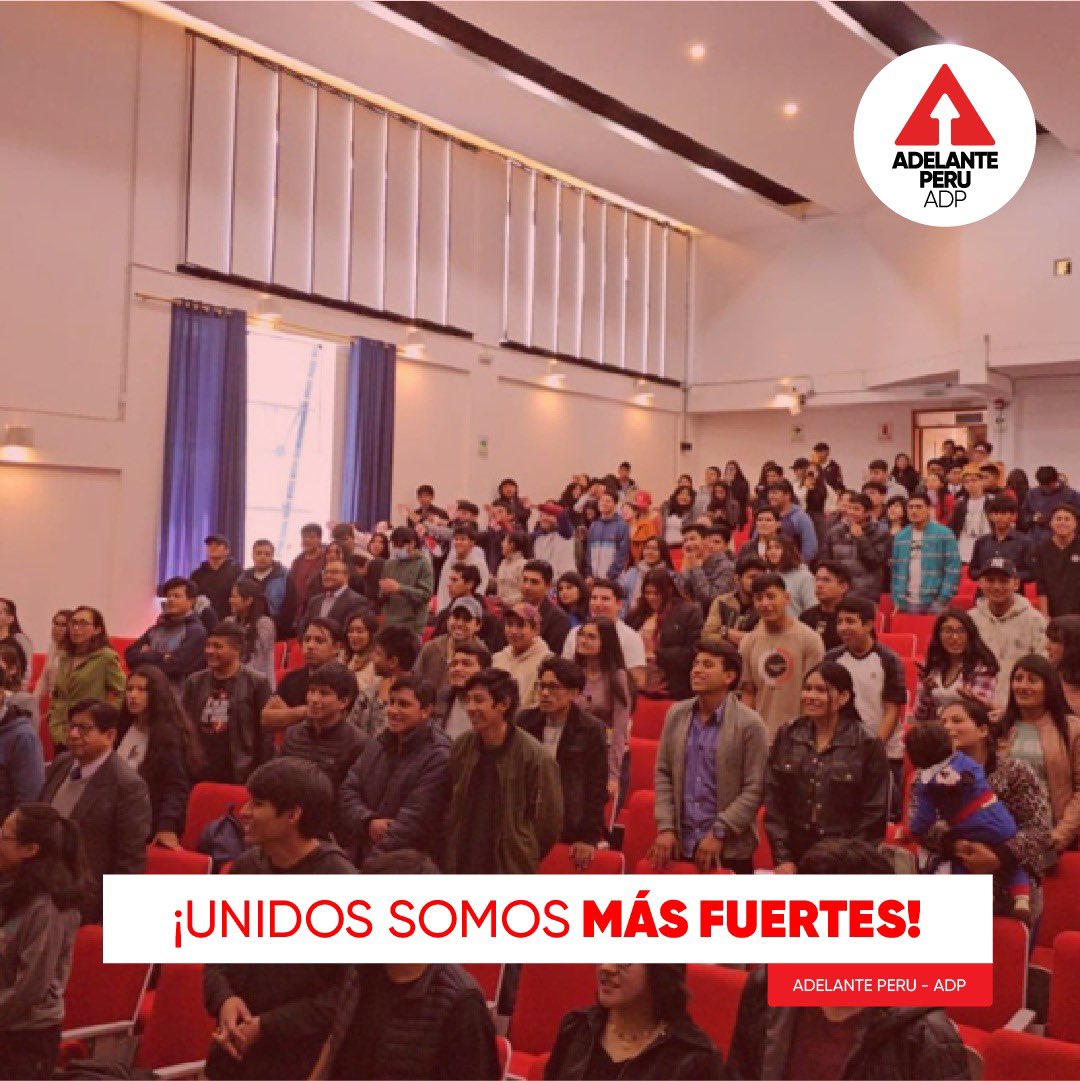 ¡Unidos somos más fuertes! 🤝🇵🇪 ¡Adelante Perú, por un país más justo y equitativo! 
#ElPartidoQueTeEscucha #SolucionesConValores #ADP
#NuevosRostros #NuevasIdeas #NuevaPolítica
