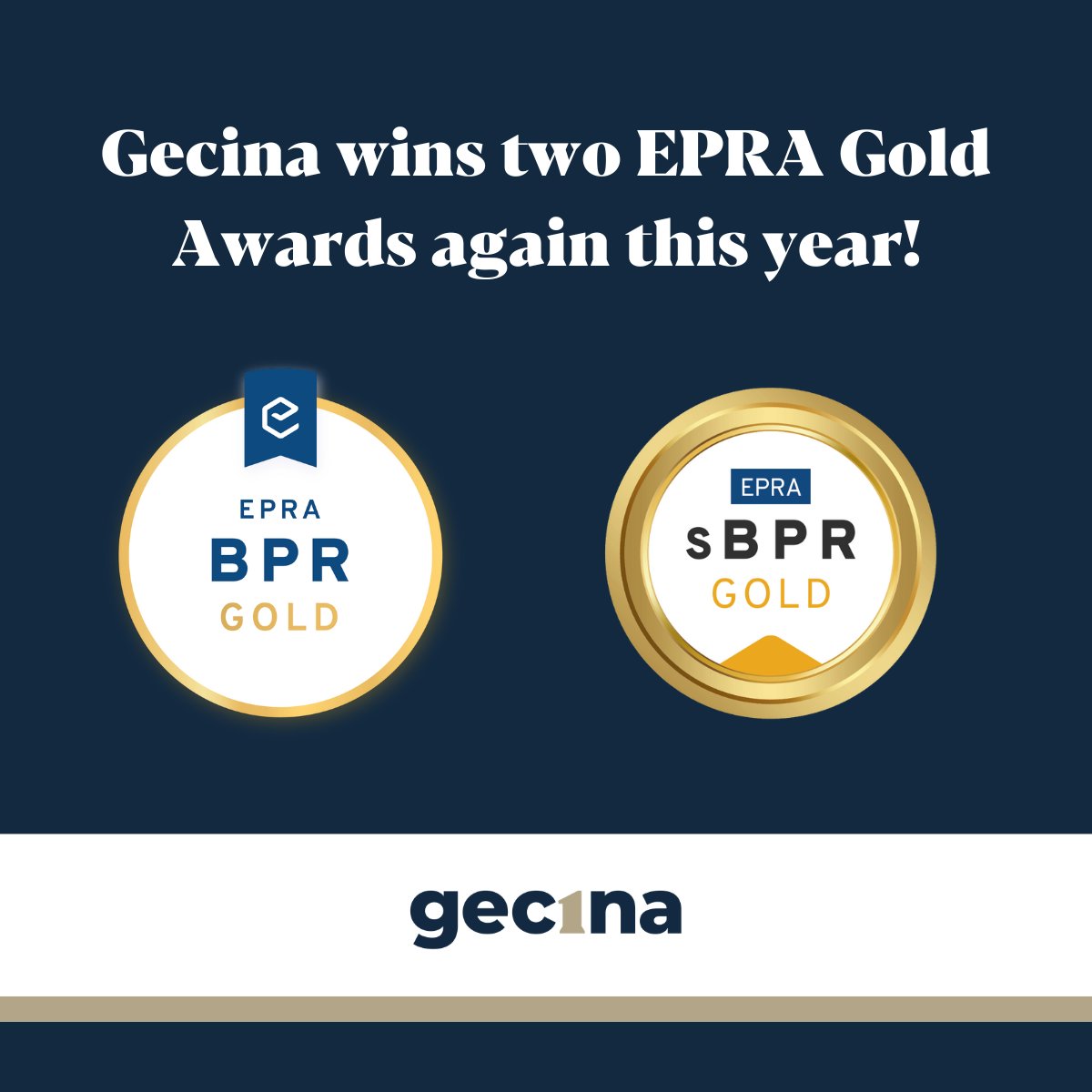 We won two @EPRA_realestate Gold Awards 2023! One again, these distinctions highlight the rigor and quality of our financial and extra-financial reporting. #Transparency #ESG