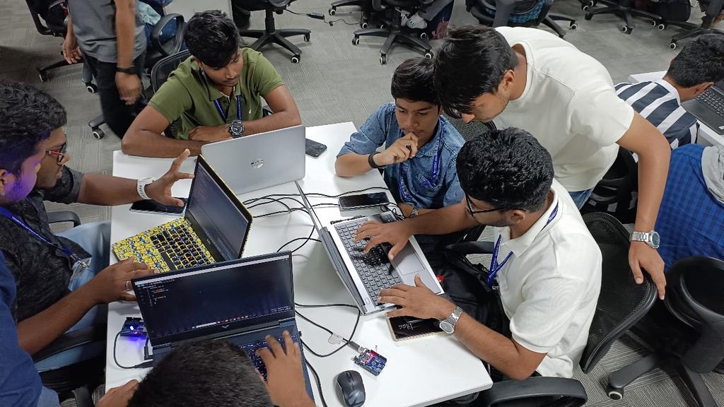 I'm thrilled to share the success of our recent event: the Arduino Workshop for First-Year Students! #robotics #arduino <a href="/priotx/">PriotX Robotics</a>
Under the banner of the IoT and Robotics Club at <a href="/karunyauniv/">Karunya Institute of Technology and Sciences</a> and <a href="/KarunyaHacks/">Karunya Hacks</a>, my team and I had the privilege of conducting this workshop.