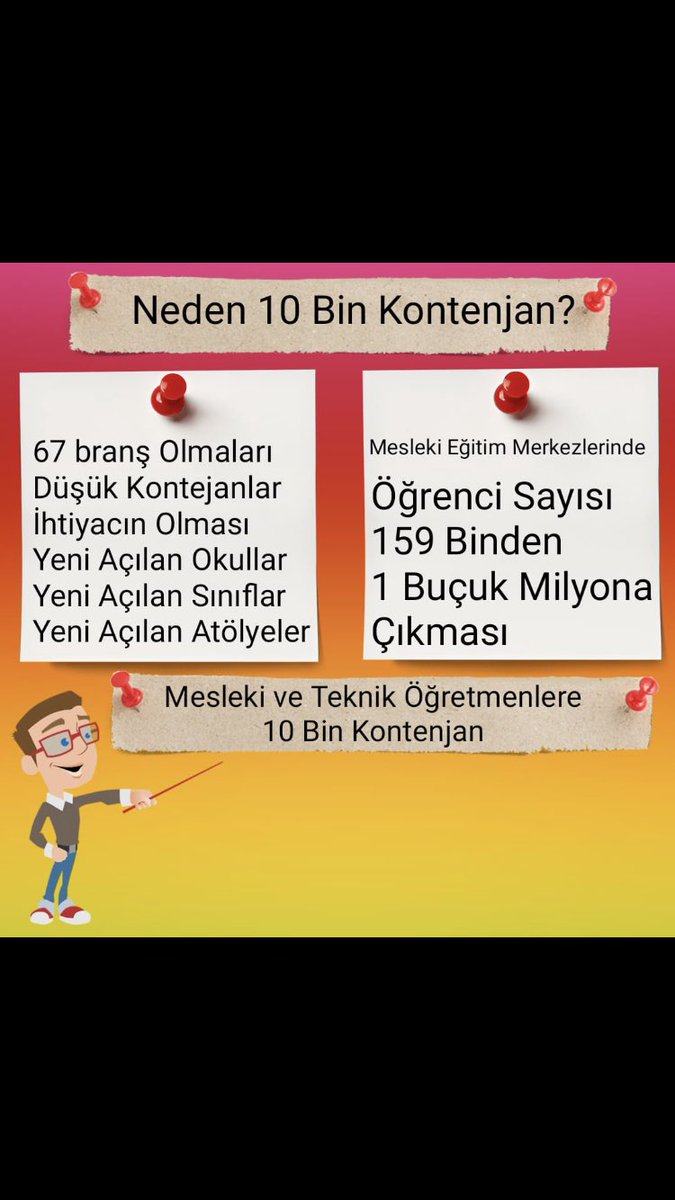 tekfurdag's tweet photo. #TeknikÖğretmeneAtama yıllarca bekledik TÜRKİYEMİZİN 100. Yılında hakkımız olan 10.000 kontenjanı istiyoruz. Meslek liseleri geleceğimizdir. @Yusuf__Tekin
@tcmeb
@yilmaznazif 
@farukyelkenci https://t.co/iuHC4uTzl8