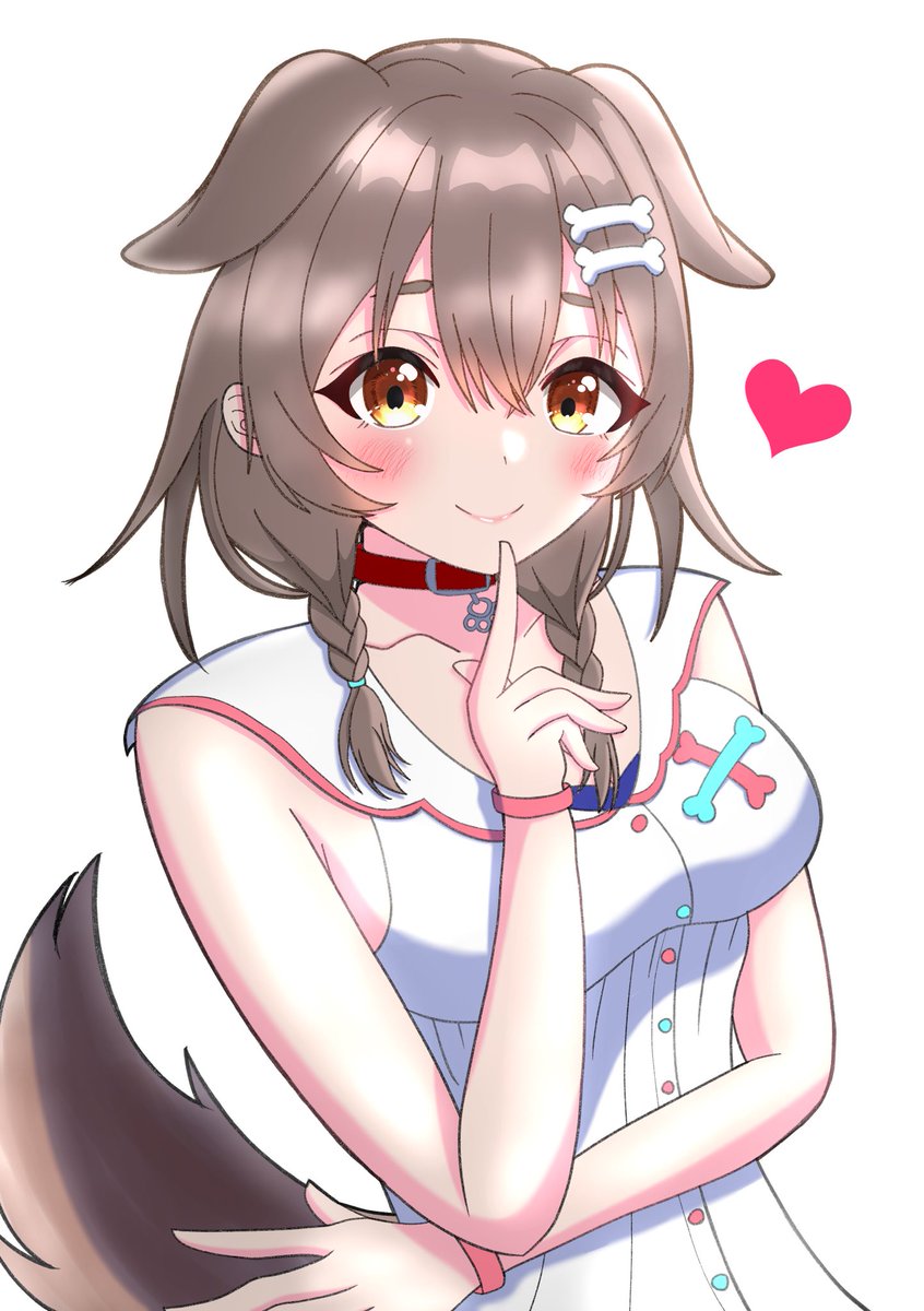 戌神ころね 「まだまだ下手だけどお絵描きの楽しさを教えてくれたころちゃんに感謝しています#でき」|レーミング有栖🥐のイラスト