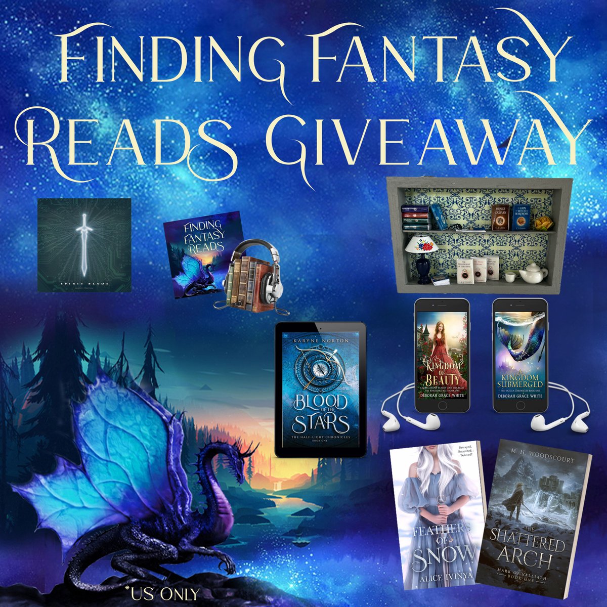 It's a new month, which means we have a new giveaway up on the podcast! Enter to win everything you see in the photo. Details here: rfr.bz/t6mdmnc
**US residents ONLY. #HighFantasy #booktastic #bookishlife #bookworm #bookrecommendation #freefantasybooks #fantasybooks