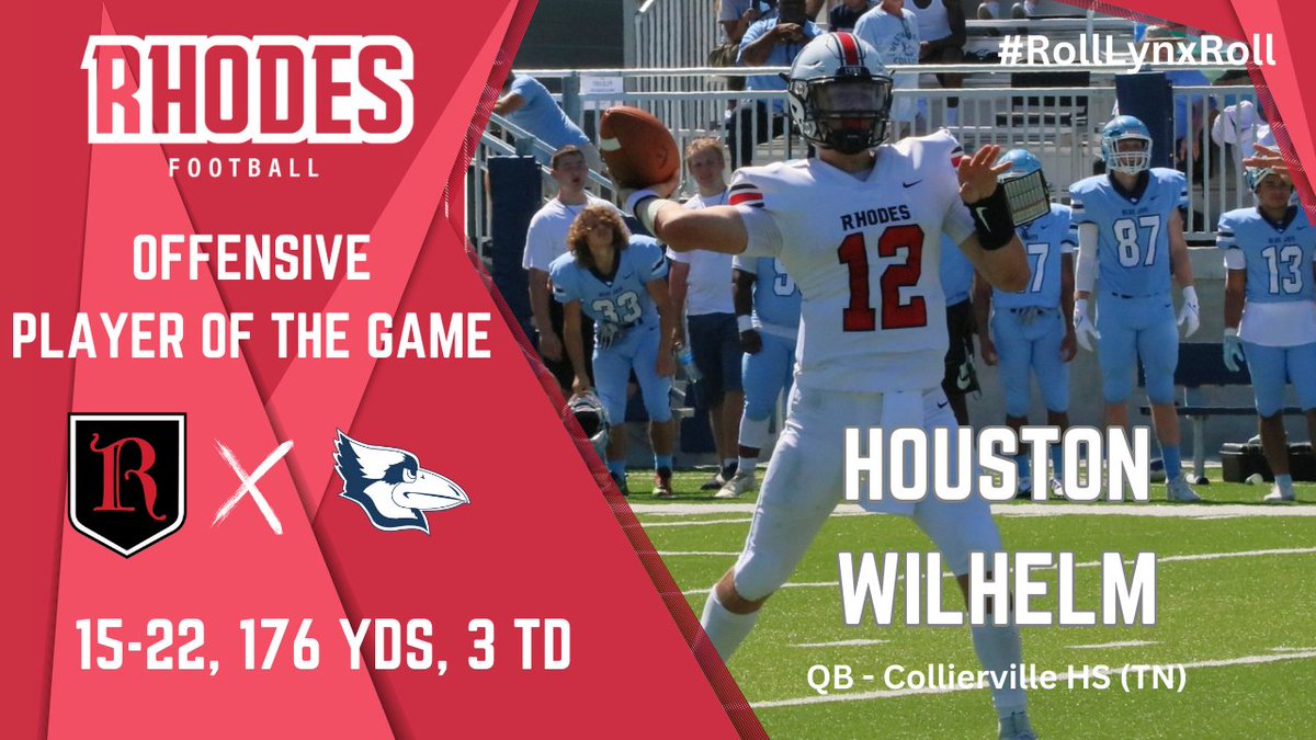 Congratulations to last week's Offensive Player of the Game <a href="/HoustonWilhelm/">Houston Wilhelm</a>