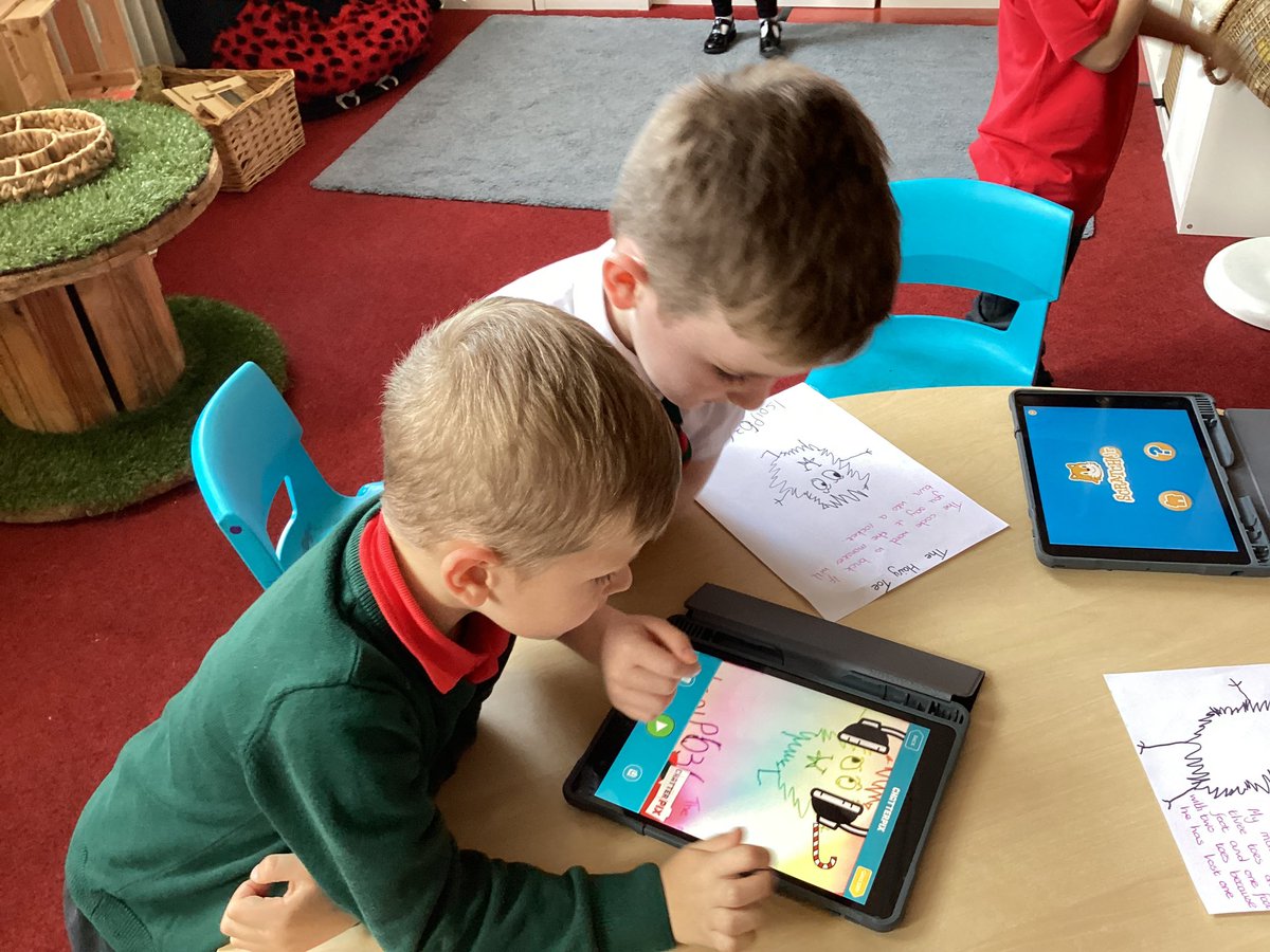 ShottsStPats's tweet photo. Primary one have had so much fun using Chatterpix to bring their monsters to life. ‘Where’s my hairy toe?” 
@canigoandplay @NLDigitalSchool #thedrawingclub https://t.co/069SYaWIUR