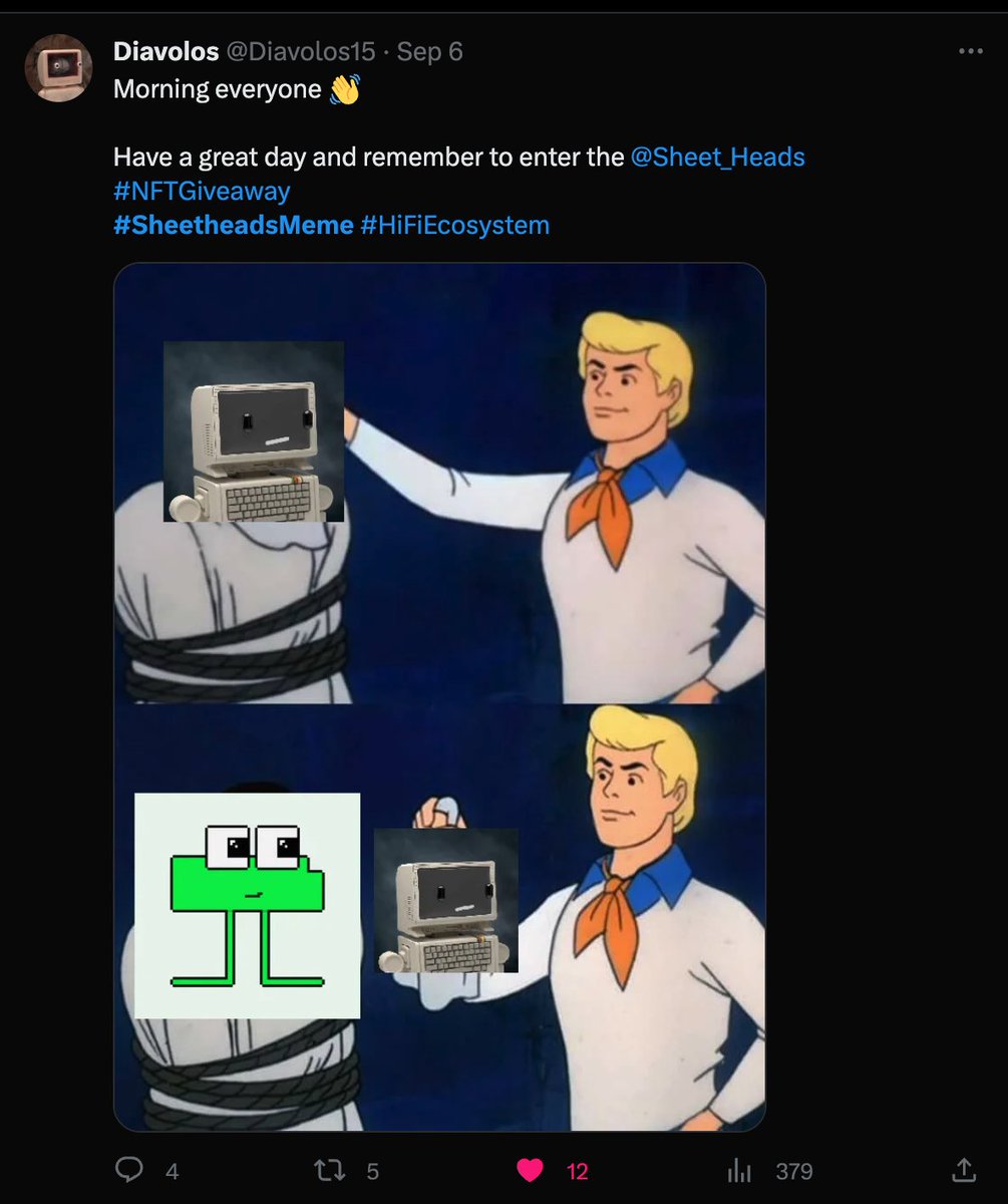 Sheet_Heads's tweet photo. 🥳 Meme Contest Winners 🥳
@Diavolos15, @ValidateHarambe, and @muchfungible. Send us a DM on Twitter to claim your Sheet Head

It was difficult to pick winners with so many great entries, but don't worry. There will be more giveaways to come. Congratulations!

#NFTGiveaway https://t.co/3lll8PHKlK