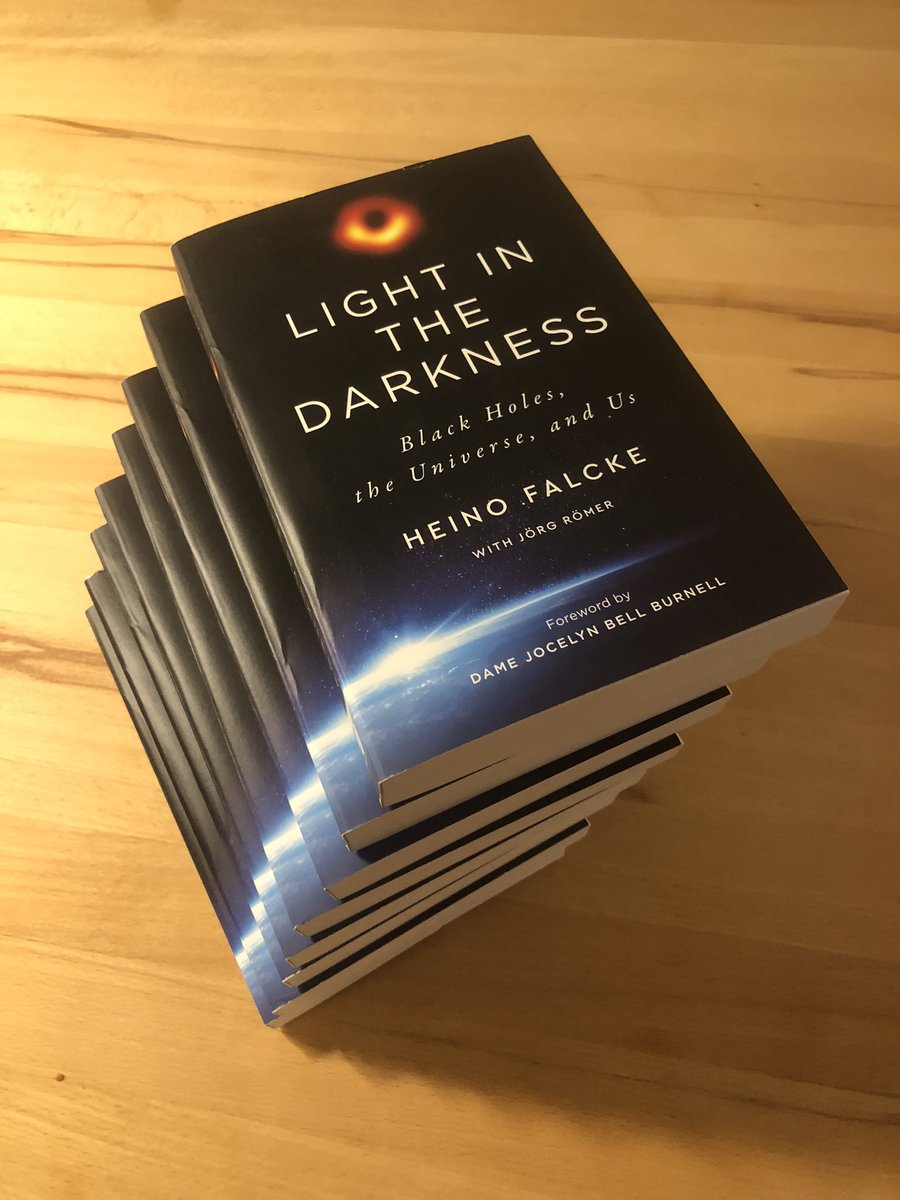 Nice! Pocket book edition of “Light in the Darkness” arrived. Story of 1st image of a black hole that I witnessed 1st hand. Fascinating astrophysics &amp; philosophical questions surrounding it. #4 bestseller in Germany, 4.5/5 stars on Amazon and available in 12 languages.