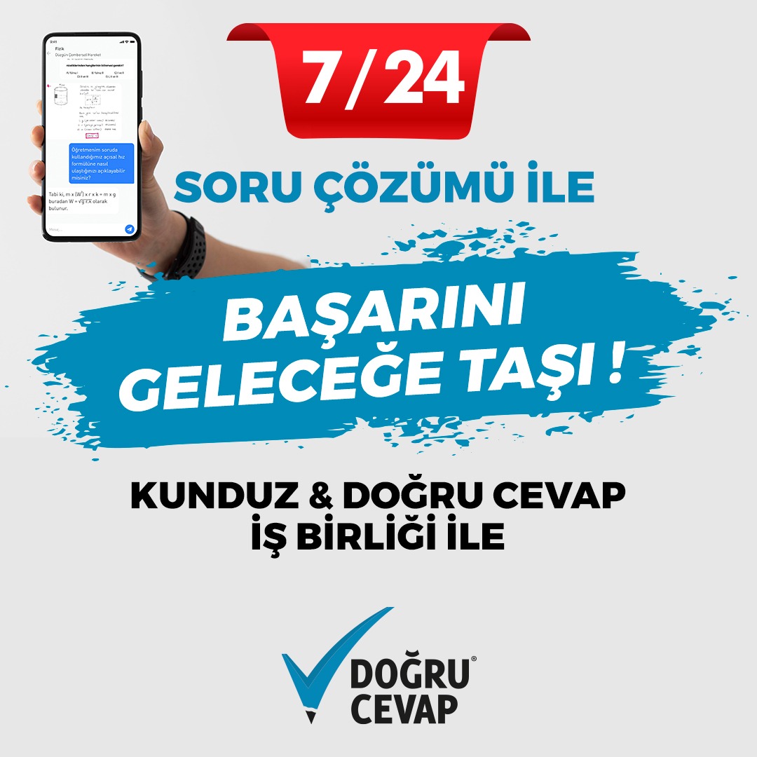 İstediğin soruyu Kunduz'a sor. Hayalindeki netler, ihtiyaçları olan her şey Kunduz Platformunda
#DoğruCevap #DoğruCevapİyiGelecek #KunduzPlatformu #Başarı #Online #Eğitim
