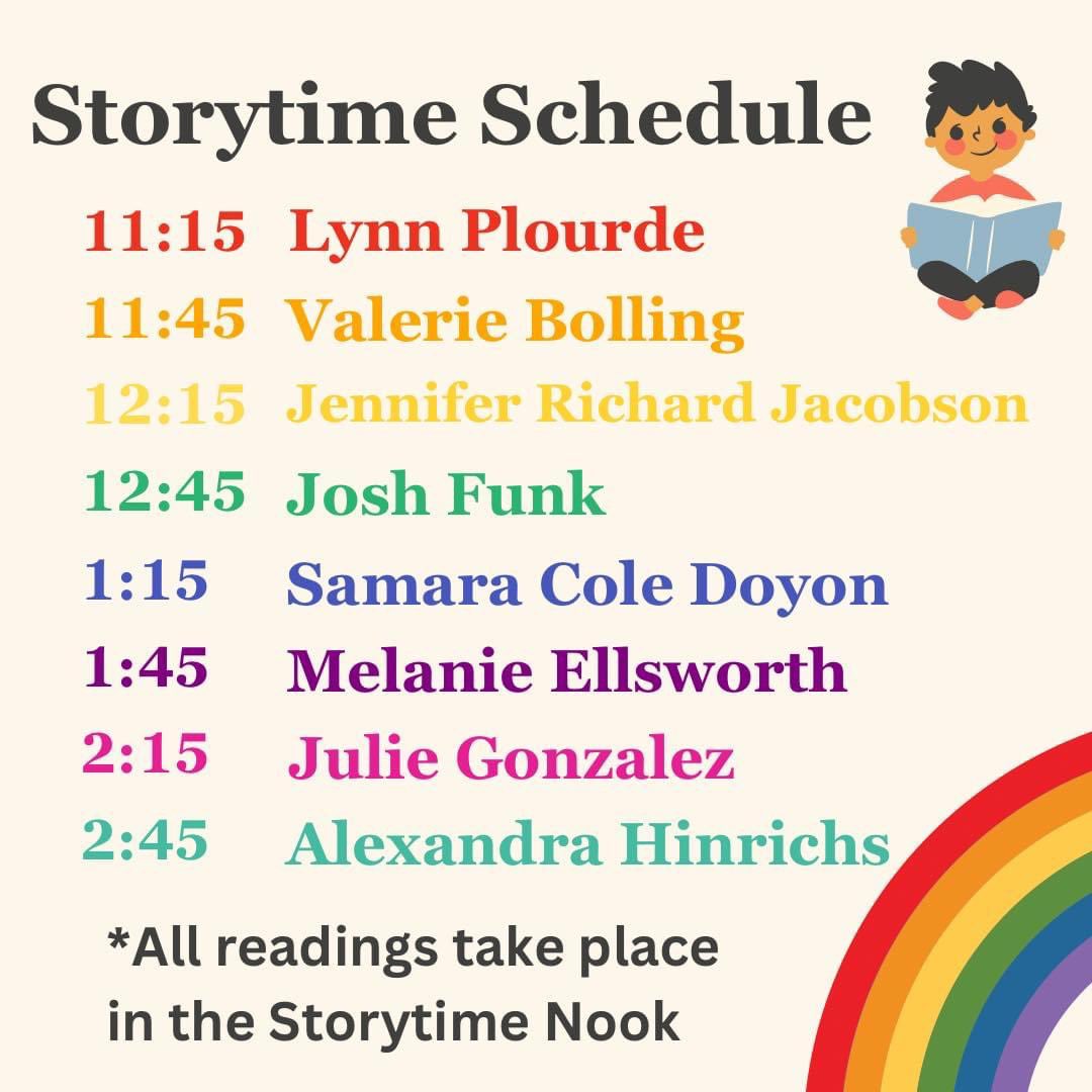 On Saturday 9/9 I will be at one of my favorite events of the year: @BashBath! Find me under the tents with oodles of other fabulous kidlit creators or come to my storytime at 2:45pm! #bookfestival #festival #bathmaine #maine #booksigning