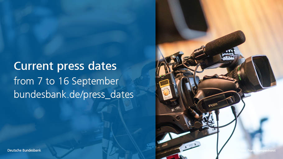 bundesbank's tweet photo. Current #PressDates from 7 to 16 September including the participation of President #JoachimNagel in the ECB Governing Council meeting next Thursday, followed by a #PressConference. πhttps://t.co/IO24egS4Yg #ECB #MonetaryPolicy https://t.co/Qcn2HmcCrL