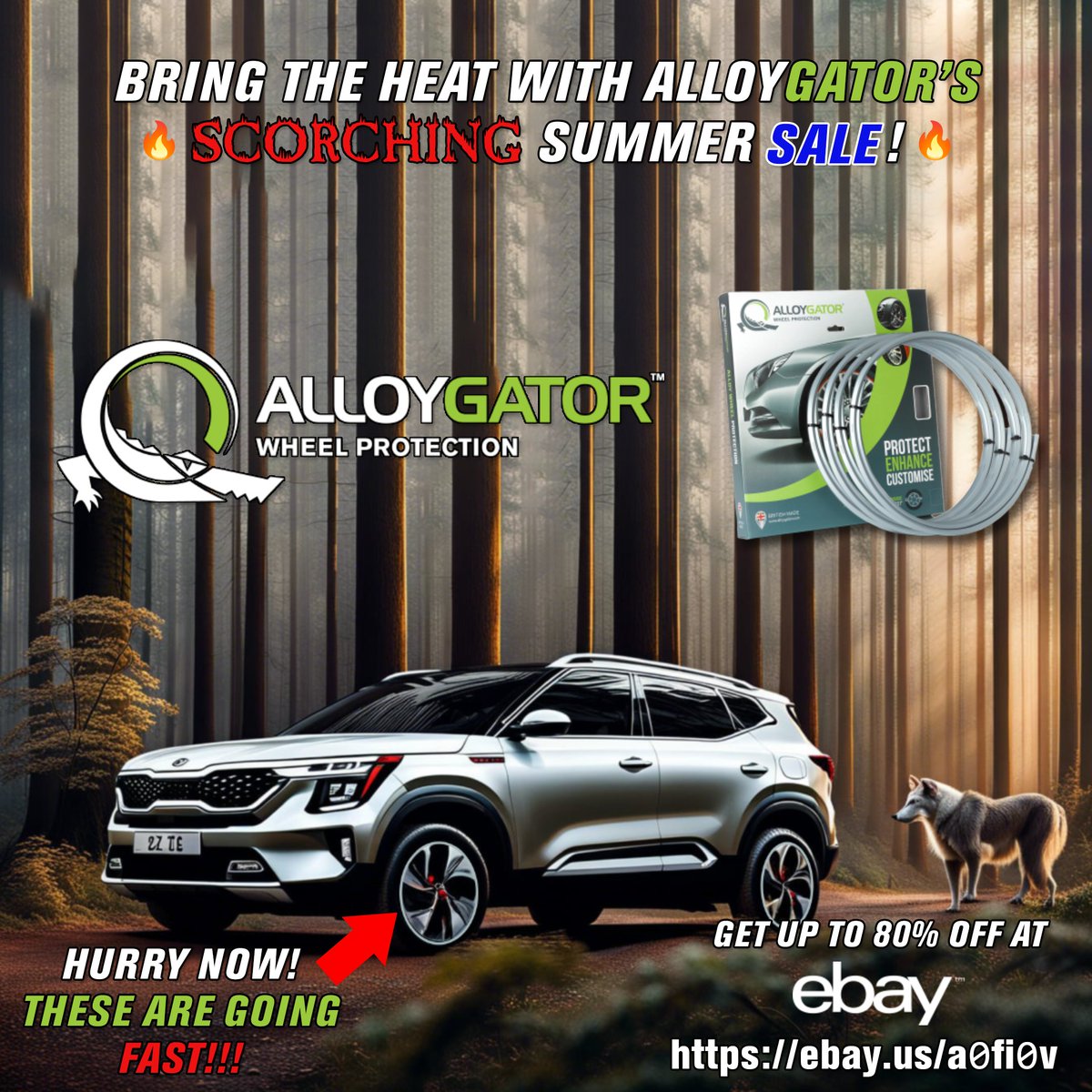#advertisement #affiliate Find the hottest deals at #AlloyGator's SCORCHING Summer Sale! Find them on #eBay here: ebay.us/a0fi0v You won't find this deal anywhere else! #carshow #protection #nizelco #discount #marketing #onlinestore #cars #trucks #rims #wheels #silver