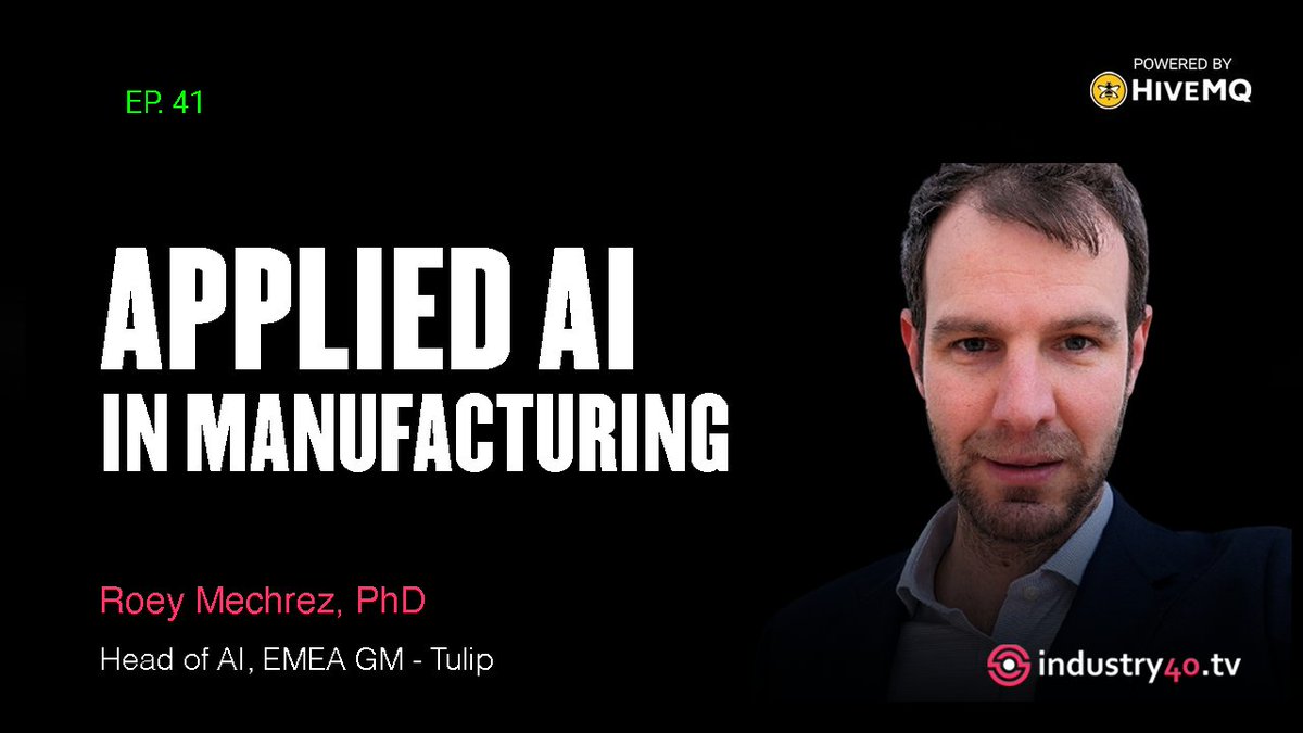 Kudzai Manditereza (@techbykudzi) on Twitter photo Ep 41 - Applied AI in Manufacturing with Roey Mechrez Head of AI at <a href="/tulipinterfaces/">tulipinterfaces</a> youtu.be/h9K5IOKaXRU?si…
#ai Ep 41 - Applied AI in Manufacturing with Roey Mechrez Head of AI at <a href="/tulipinterfaces/">tulipinterfaces</a> youtu.be/h9K5IOKaXRU?si…
#ai