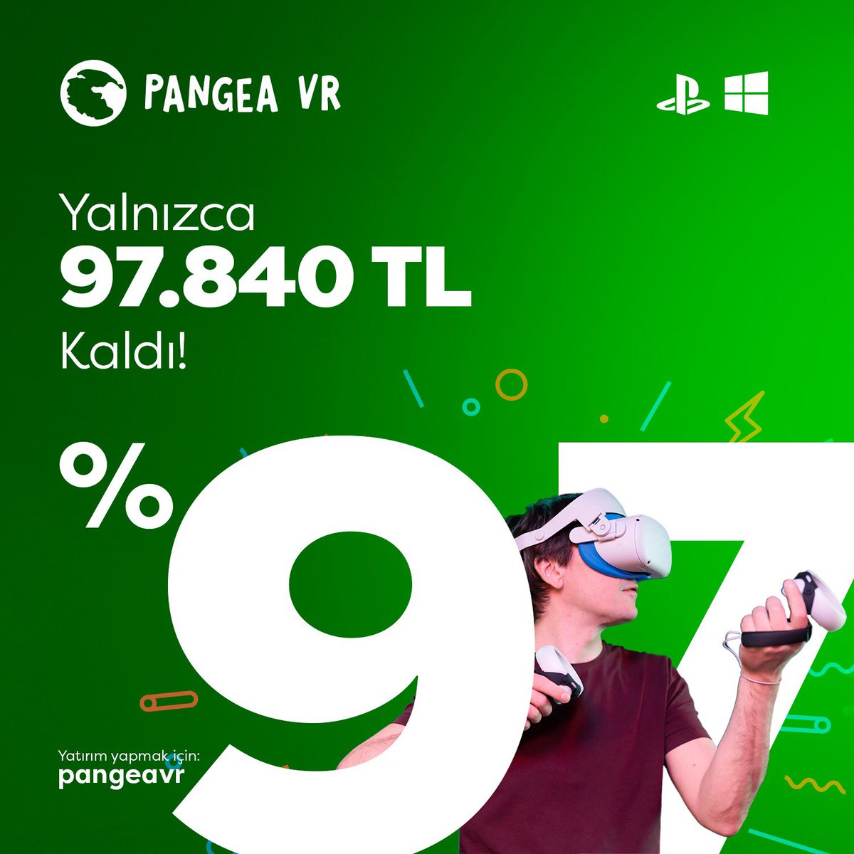Fonlama sürecimizi başarıyla bitirmemize çok az kaldı. Yatırımcılarımızdan alacağımız 97.840 TL ile yatırım turumuzu başarıyla sonuçlandırmış olacağız. 
%20 bedelsiz pay hediyenizi alarak yatırımcımız olmak için: fnb.lc/pangeavr
<a href="/fonbulucu/">fonbulucu</a>