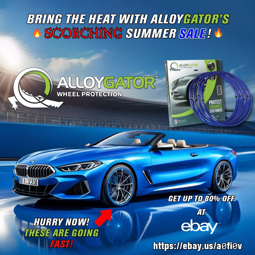 #advertisement #affiliate Find the hottest deals at #AlloyGator's SCORCHING Summer Sale! Find them on #eBay here: ebay.us/a0fi0v You won't find this deal anywhere else! #carshow #protection #nizelco #discount #marketing #onlinestore #cars #trucks #rims #wheels #blue