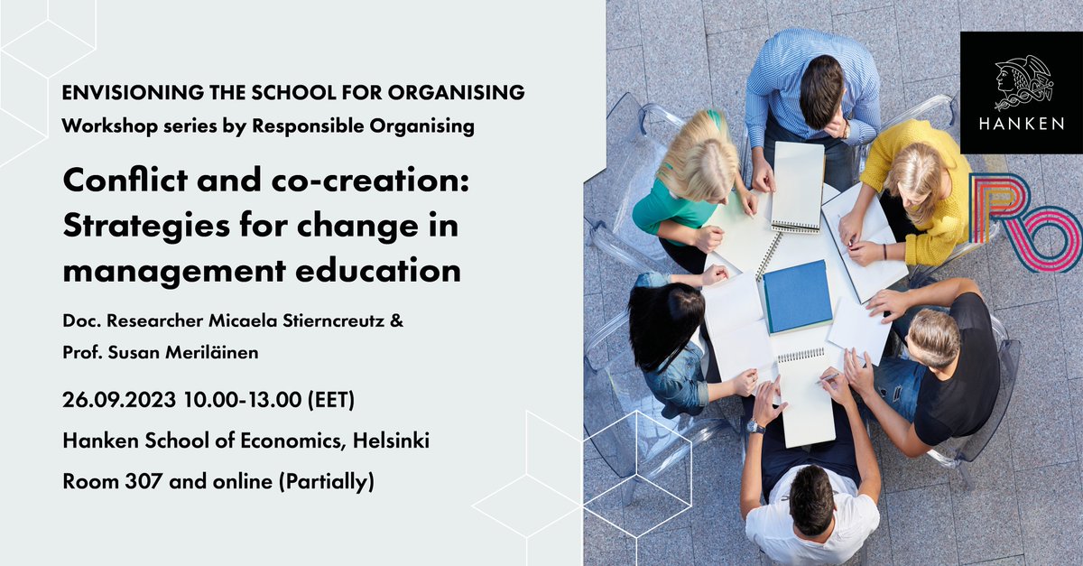 GODESS INSTITUTE (@godessinstitute) on Twitter photo Join us for "Conflict & Co-Creation: Strategies for change in management education" led by Micaela Stierncreutz & Susan Meriläinen. Learn more about teaching gender-related topics. In-person & online streaming.  
Register at l24.im/nTAF  
Info l24.im/54g Join us for "Conflict & Co-Creation: Strategies for change in management education" led by Micaela Stierncreutz & Susan Meriläinen. Learn more about teaching gender-related topics. In-person & online streaming.  
Register at l24.im/nTAF  
Info l24.im/54g