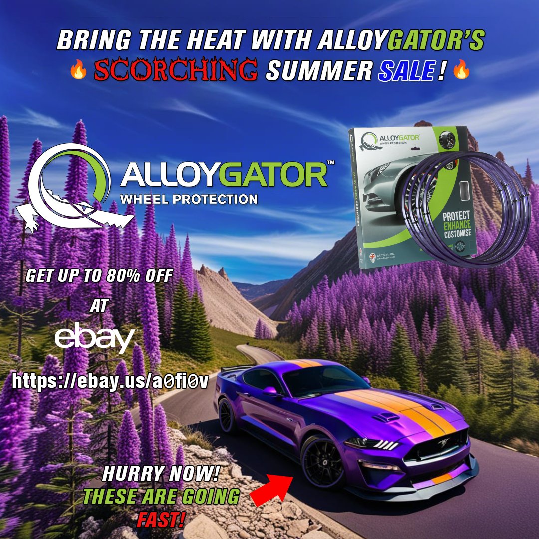 #advertisement #affiliate Find the hottest deals at #AlloyGator's SCORCHING Summer Sale! Find them on #eBay here: ebay.us/a0fi0v You won't find this deal anywhere else! #carshow #protection #nizelco #discount #marketing #onlinestore #cars #trucks #rims #wheels #purple
