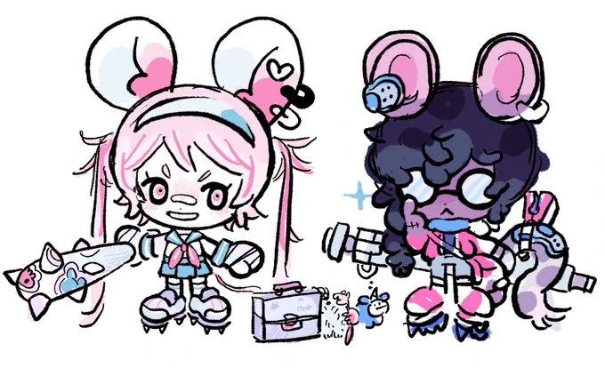 サクラチャンとアネモネチャン!