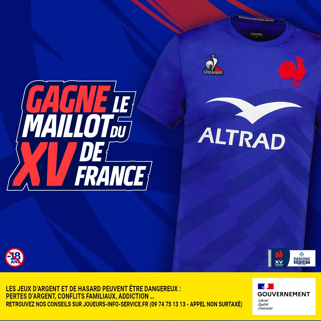 ParionsSport_EL's tweet image. 🏉 À l'occasion de la CDM de rugby, tente de gagner le maillot du XV de France ! #FRANZ

Pour participer, c'est simple 👇

1⃣ RT + follow @ParionsSport 

Tirage au sort lundi 11/09