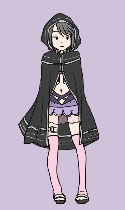 「black cloak standing」 illustration images(Latest)