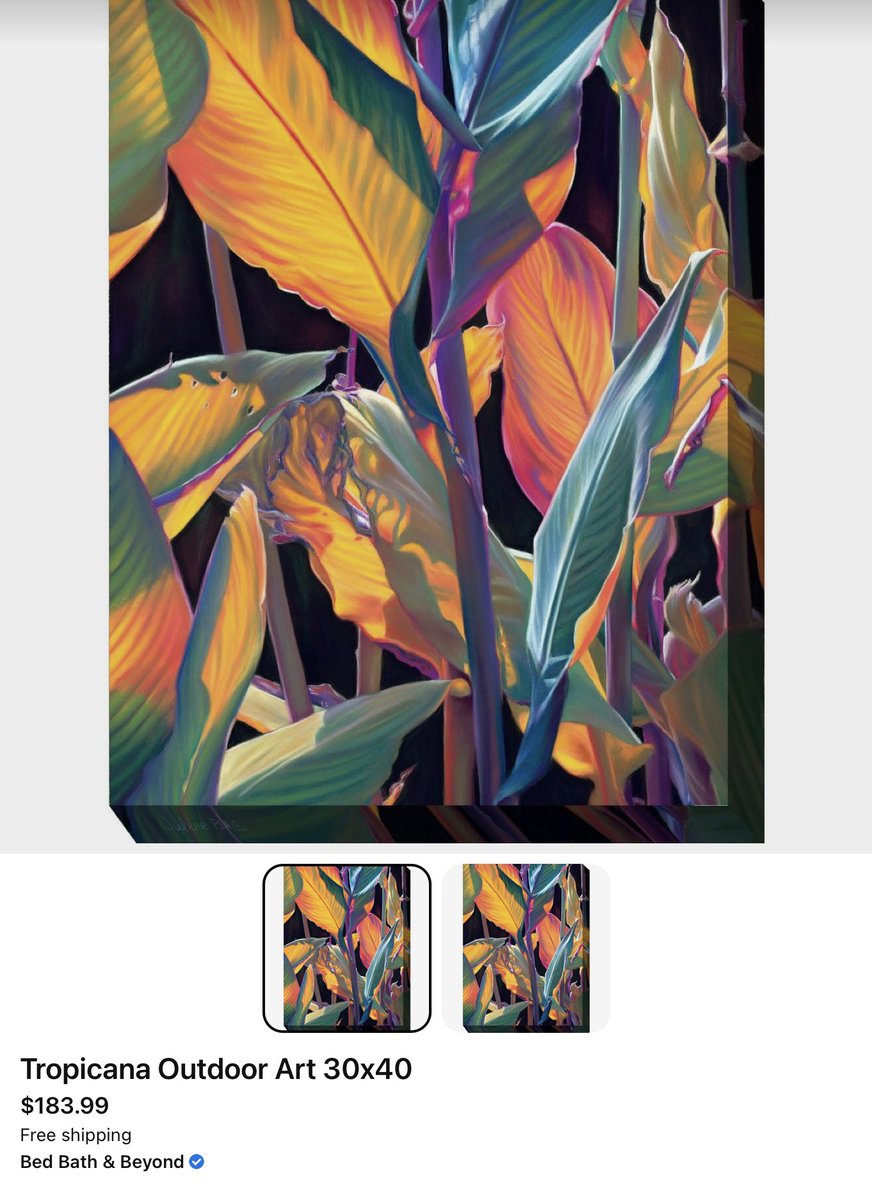 My painting “Tropicana” is now available as outdoor art at Bed Bath and Beyond! etsy.com/listing/111135… #tropicalart #tropicaldecor #tropicalleaves