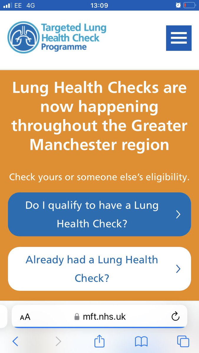 LungCheck's tweet photo. Our new website has gone live today 💥 The updated info &amp; functionality offers better patient experience &amp; accessibility, providing advice for existing #TLHC &amp; future participants across the Greater Manchester region https://t.co/QpGCJm1on7 https://t.co/XE9NwyWhJi
