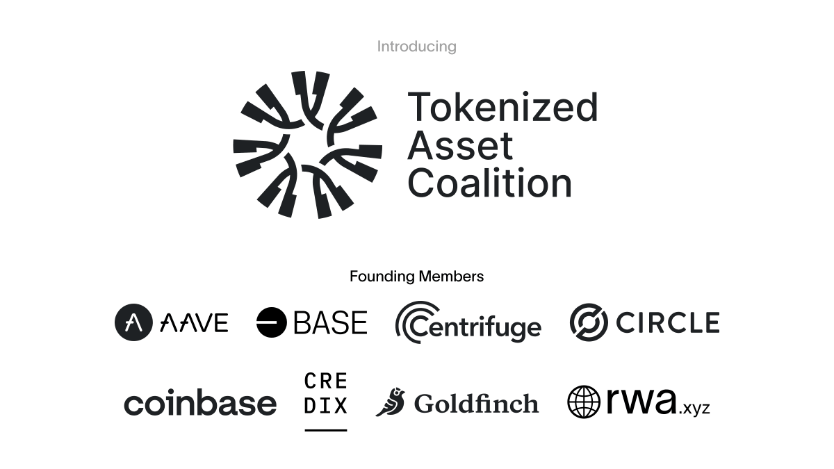 Today, we're excited to announce the Tokenized Asset Coalition together with @AaveAave, @BuildOnBase , <a href="/centrifuge/">Centrifuge</a>, <a href="/circle/">Circle</a>, <a href="/coinbase/">Coinbase 🛡️</a>, <a href="/Credix_finance/">CREDIX</a>, <a href="/goldfinch_fi/">Goldfinch</a>, and @rwa_xyz

The RWA tokenization industry is accelerating... Keep reading to learn more and how to join! 🧵