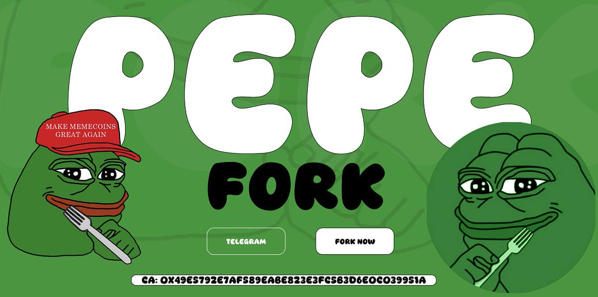 pepefork2's tweet photo. sneak-peek of PEPEFORK's new website.👀🐸🍴
stay tuned for more updates forkies!🐸 https://t.co/mzGOwRZjvr