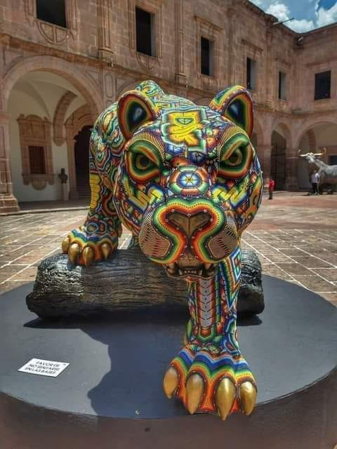 EnsedeCiencia's tweet photo. Arte Huichol, arte mexicano. https://t.co/kdU23HtkPw