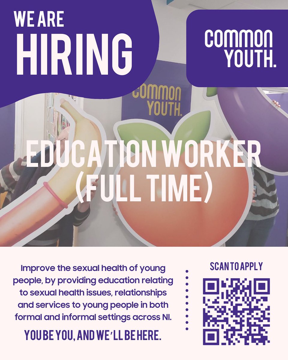 Join the team!💜👇🏼

We are on the lookout for a Full-Time Education Worker to join our team. To find out more or to apply, see link below.

CommunityNI:
communityni.org/job/education-…

You be you, and we’ll be here.