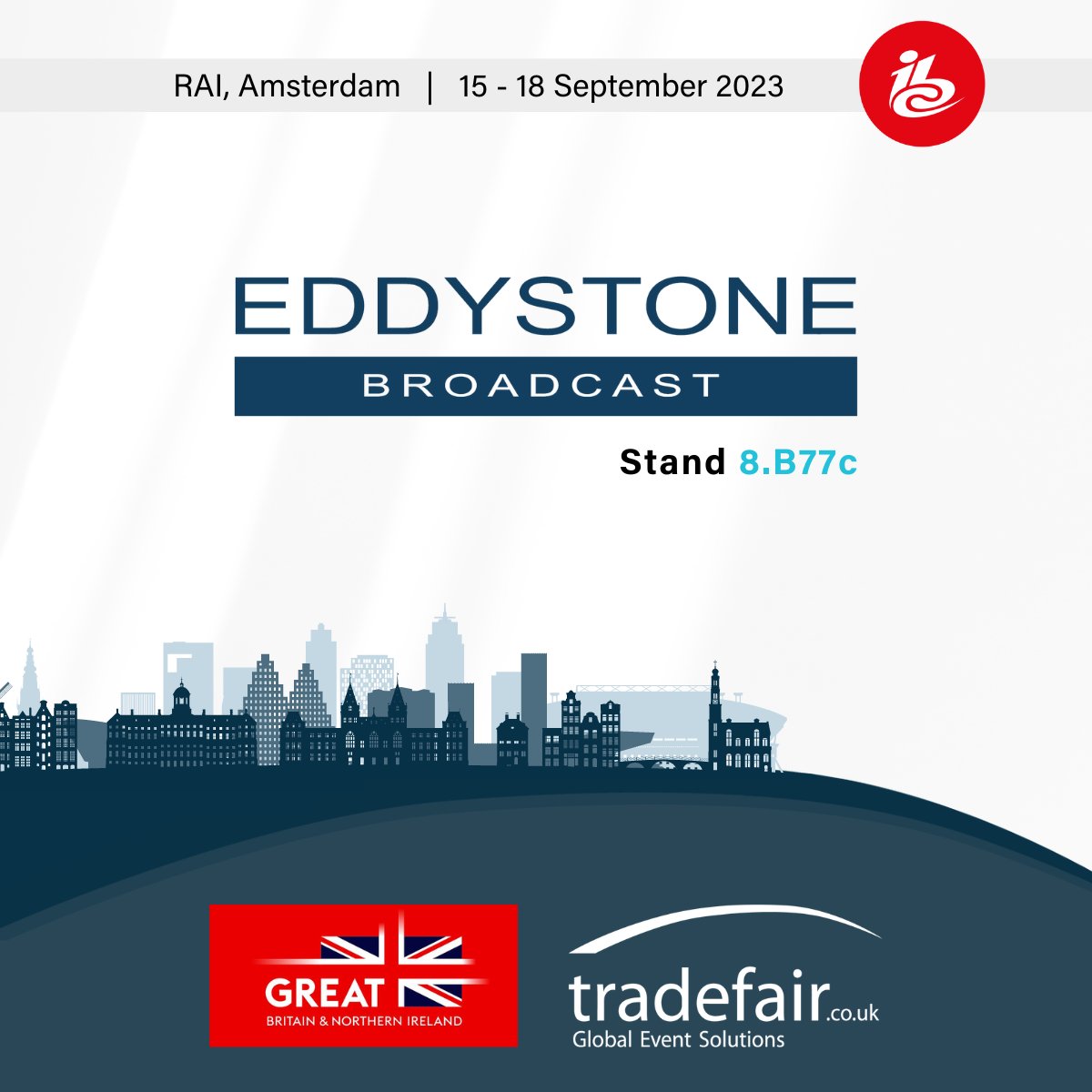 TFSUK's tweet photo. In the #UKPavilion at @IBCShow this year, @EddystoneBcast, a world leading designer and manufacturer of #FMTransmitters, will be there on stand 8.B77c. Find out more here - https://t.co/E4AWekNqio 

#UKatIBC2023 #IBC2023 #IBC https://t.co/I8X4ggfW50