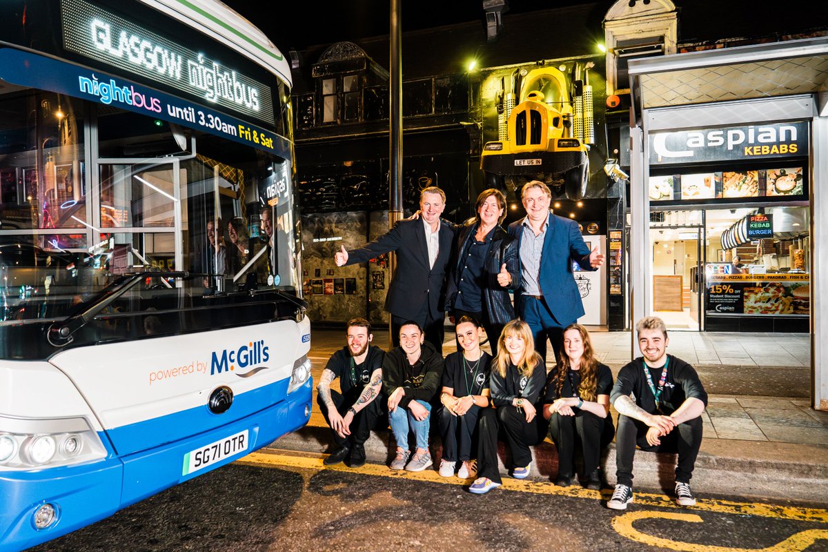 InverChamber's tweet photo. Glasgow’s night-time economy champions said a big thank you to @mcgillswest bosses as the new late buses are heralded as a massive boost for Glasgow’s night-time economy
#InverclydeChamber | #InverclydeBusiness | #ICCMember | #McGillsBuses
https://t.co/oruXgRlUaO https://t.co/k0b2PRgwKI