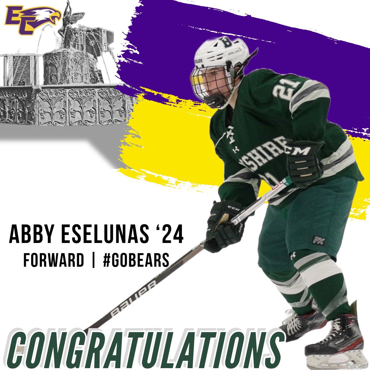BerkshireGVHoc1's tweet photo. 🚨🚨🚨 CONGRATULATIONS to Abby Eselunas ‘24 on her commitment to Elmira College! Abby is a 4 year Senior for the Bears and is excited to continue her journey as student-athlete for the Soaring Eagles! Well earned and deserved- Let’s GOOO Abby!!! #keepworking #BigDog #GoBears 🐻💚 https://t.co/uDM609fD3T