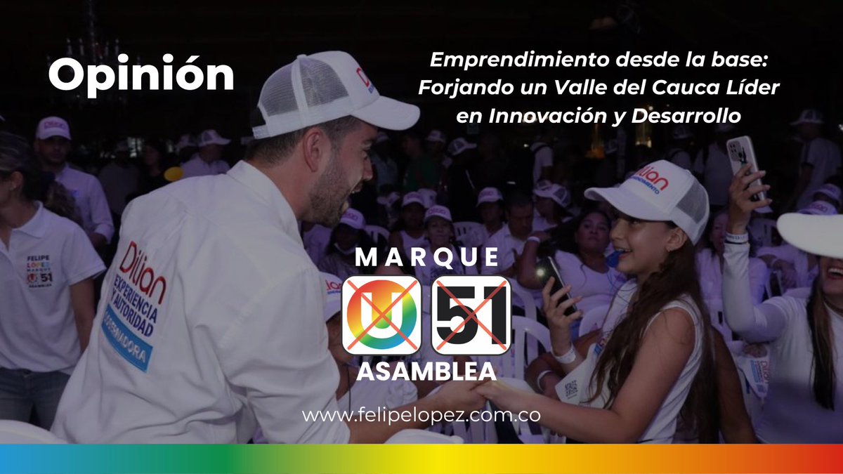felipelopezlp's tweet photo. Invertir en la educación y liderazgo de nuestros jóvenes es asegurar un futuro próspero para el Valle del Cauca. ¡Juntos forjemos una generación líder y solidaria!

Te invito a leer mi columna: https://t.co/PLmPxEaSqg https://t.co/HUtpELlJh9