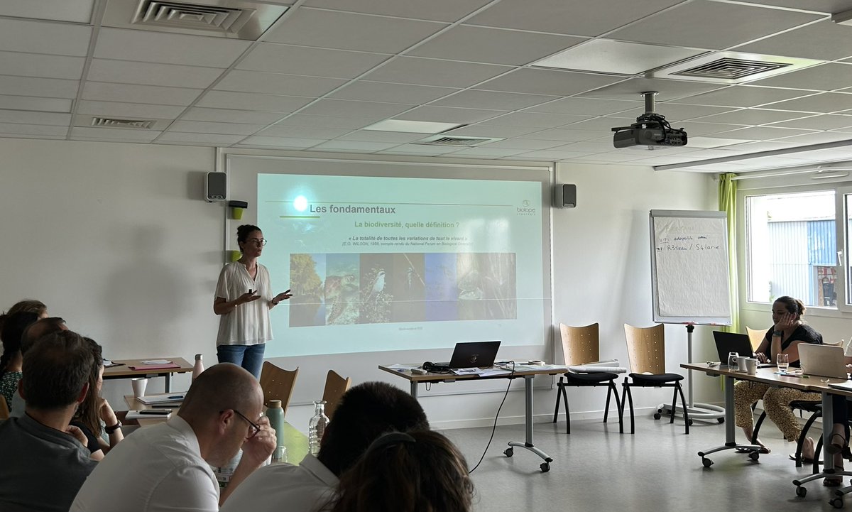 📣 2e partie de la journée, du Parcours #RSE &amp; IMPACTS + : 🔎 focus sur la #biodiversité, avec l’intervention de Biotope, afin de permettre aux participants de comprendre les #enjeux et obtenir les premières pistes pour initier une démarche biodiversité.