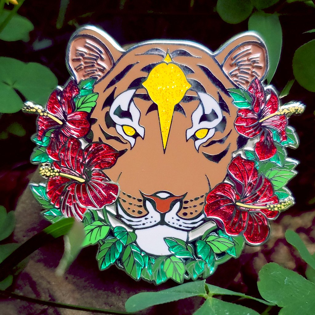 Wild_Advent's tweet photo. Summer Solstice enamel pins,  running from September 5th - October 26th!

We've already been funded, help us unlock stretch goals!
https://t.co/qN7Lc79Cqx

Solstice Caribou @floralfrolicfox
Hibiscus Tiger @saiyre_art
Playful Otter @cloverpuffart
Coralback Turtle @mamathzilla https://t.co/LR0vN0SnyD