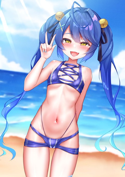 【NSFW/R-15】
ギリギリ水着なammykkrさんその4です。
体操着?風。 