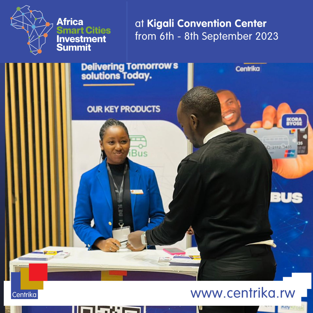 CentrikaRw's tweet photo. Day 2 at our exhibition stand in Africa Smart Cities Investment Summit  @ASCISummit from 6th to 8th September 2023 - Kigali Convention Center. 

Visit us for more at https://t.co/zTEJf26tkN #centrika #rwandatech #ASCISummit #ASCIS2023 #RwOT https://t.co/0LkZ8DS6s0