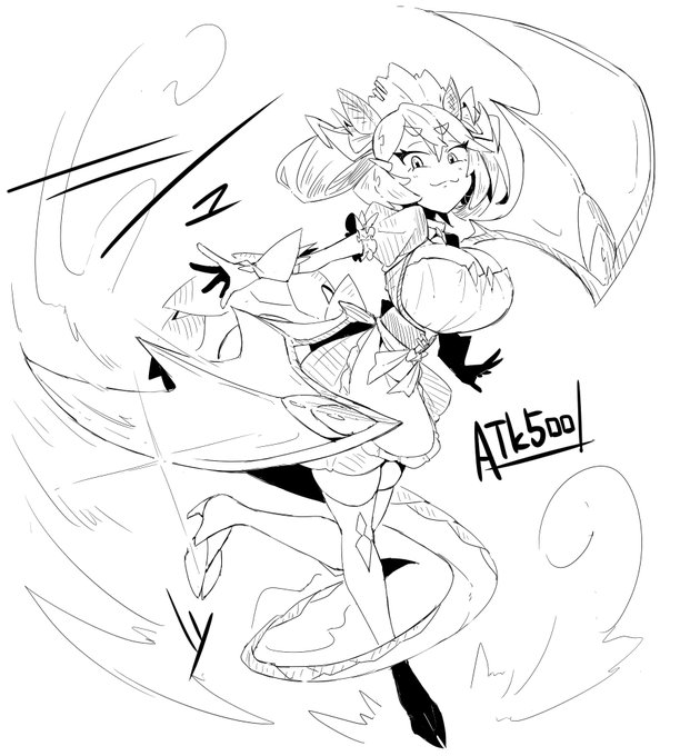 rkgk、ドラゴンメイドのエアスラッシュ、人型のまま羽とかしっぽ刃物にするのいいよね、すこ 