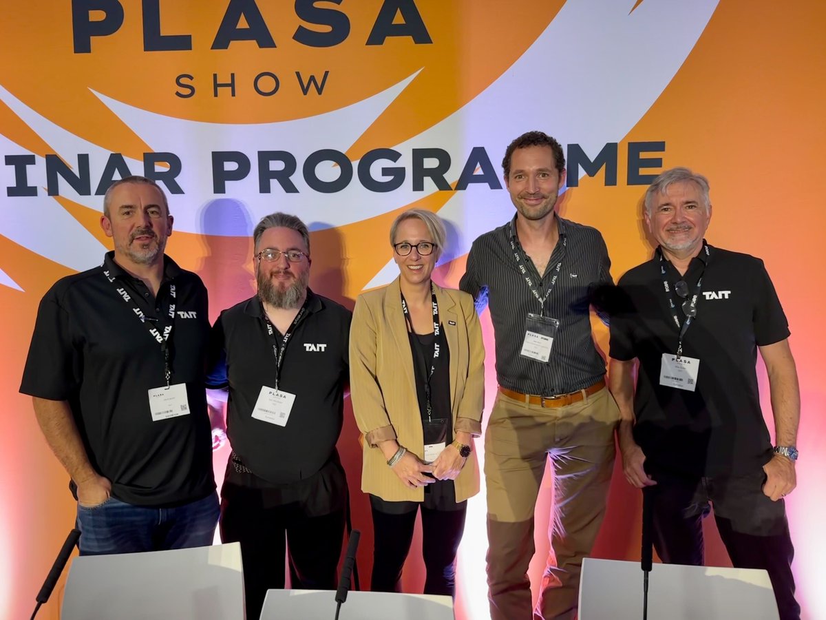 taitproducts's tweet photo. It was great to join our @TAITTowers colleagues at this year’s @plasashow. Thanks to everyone who stopped by to chat and to everyone who came along to our panel discussion. We’re looking forward to catching up stateside at @LDITradeshow later this year.
#KinesysInControl #Plasa https://t.co/AWacSeVrhn